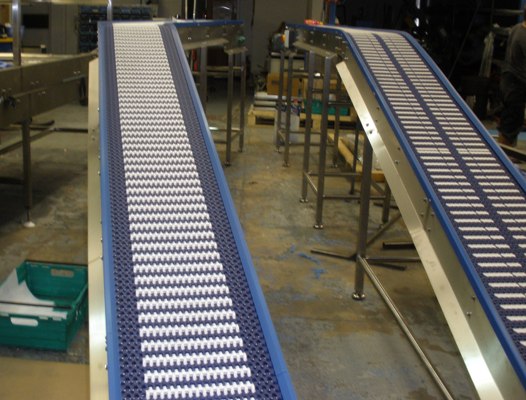 Grip Top Plastic Belt Conveyor System